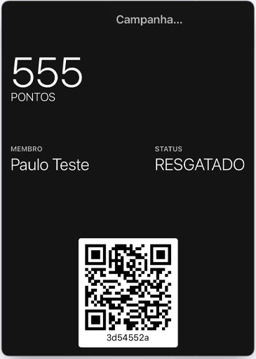 Tarjeta de puntos